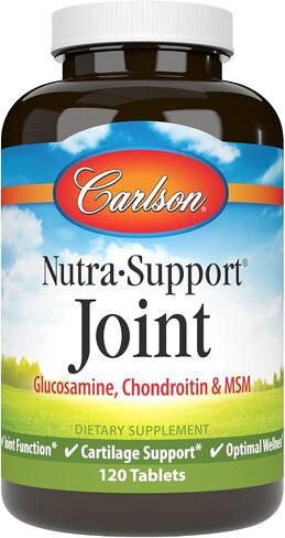 Carlson - Nutra-Support, Glucosamine Chondroitin & MSM, Joint Function, Cartilage Support & Optimal Wellness, 120 tablets in Saudi Arabia
