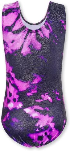 Domusgo Girls Gymnastics Leotards Set One Piece Sleeveless Tumbling Outfits with Matching Shorts Size 5-12 Years Old in Kuwait