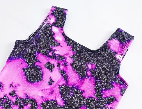 Domusgo Girls Gymnastics Leotards Set One Piece Sleeveless Tumbling Outfits with Matching Shorts Size 5-12 Years Old in Kuwait