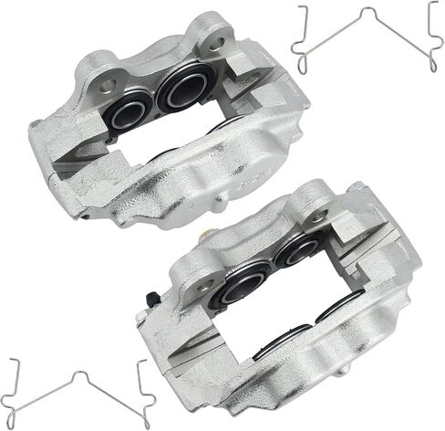 DRIVESTAR 19820 19821 فرجار الفرامل الأمامية على حد سواء جانب السائق والراكب لـ 84 85 Toyota 4Runner، 79-85 Toyota Pickup Front Left & Right الفرجار مجموعة فرجار الفرامل الجديدة مع الأجهزة in Saudi Arabia