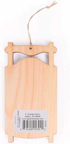 P. Graham Dunn Texas Tech Logo Sled 5 x 2.625 MDF Wood Holiday ديكور معلق للزينة in Saudi Arabia