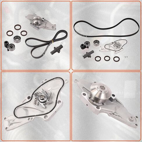 مجموعة حزام التوقيت، مع مجموعة حزام توقيت مضخة المياه المتوافقة مع Honda Accord Odyssey Pilot Ridgeline Acura MDX RL TL 3.0L 3.2L 3.5L 3.7L. استبدال # TCKWP329 TKH-002 19200-RDV-J01 14510-RCA-A01 in Kuwait