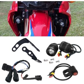 LED LED Auxiliary Light Kit W / Connector متوافق مع Rally Honda CRF300L / CRF250L (2021-Current) (يوم أبيض)