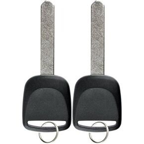 2X KeylessOption Car Key Replacement for 2002 2003 2004 2005 2006 Honda Civic CR-V Element Odyssey Pilot S2000, HO01 T5 Clone Chip, Locksmith Required