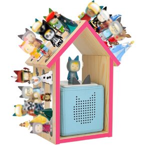 for Tonie Shelf,Tonies Storage for Creative Tonie Box Magnetic Shelf for Tonie Figures,Characters,Wooden Shelf for Kids
