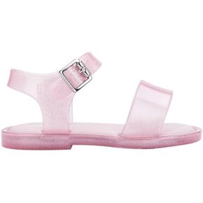 Mini Melissa Mar Hot Sandals للأطفال والأطفال الصغار - الصنادل اللامعة مع القلب بوكيل وقوس للبنات ، أحذية جيلي للأطفال