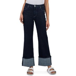KUT من Kloth Charlotte High Rise Fab ab Wide-LEG ROLL UP UP