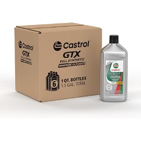 Castrol GTX الكامل الاصطناعية عالية الأميال 5W-30 زيت المحرك ، 1 كوارت ، حزمة 6