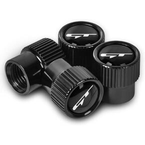 غطاء ساق المعادن صمام الإطارات يغطي غلاف شعار GT Air Valve Cap Cover Proof Proof Cover-Proof Air Cover متوافق مع Tkia K3 Forte Cerato 2021-2024 GT (GT White)