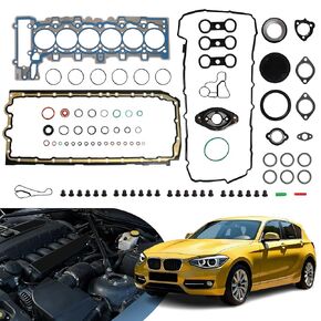 N52B30 MLS Engine Cylinder Head Gasket Set Fit for BMW 128i 328i 328Xi 528i 528Xi X3 X5 Z4 2007-2013, 3.0L L6 DOHC Naturally Aspirated, OE# 11127549797 11127555757 11127581215 50296500 HS54731A