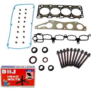 DNJ HGB162 Cylinder Head Gasket set with Head Bolt Kit For 2005-2012 Mitsubishi Galant 2.4L 2378cc L4 SOHC