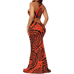 editcozy نساء مثير bodycon maxi فستان التعادل صبغة الشاطئ فساتين الصيف الرسن عاهمة العطلات الطويلة sundress