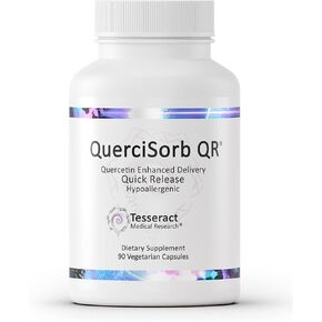 Tesseract Medical Research QuerciSorb QR Immune Support Supplement, Quick Release Quercetin, Supports Immune Function and Overall Health* Hypoallergenic, 400 mg, 90 Capsules in Kuwait