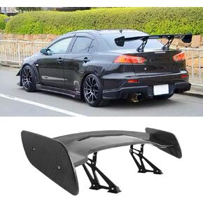 Universal Rear Spoiler 54 Inch Seagull PRO Style Matte Black Rear Trunk Spoiler Wing Lightweight Compatible with 3-Compartment Sedan with a Flat Trunk