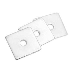 uxcell 15pcs M10x30x2mm Square Plate Bearing Washers 304 Stainless Steel Plate Square Plate Washers Flat Pad Spacer Gasket for Hardware Fastener