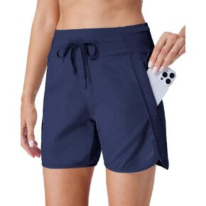 Running Shorts for Women 5" Athletic High Waisted Quick Dry Active Exercise Hiking Shorts with 3 Zipper Pocket