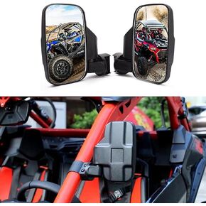 مرآة عرض جانبية 1PAIR لمجموعة UTV Polaris Ranger RZR ، Can Am Commander ، Maverick X3 ، Gator ، Teryx ، Rhino YXZ