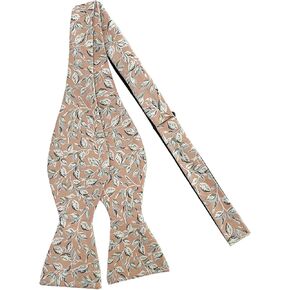 Jacob Alexander Men's Garden Vines Floral Pattern Traditional Freestyle Self-Tie Bow Tie