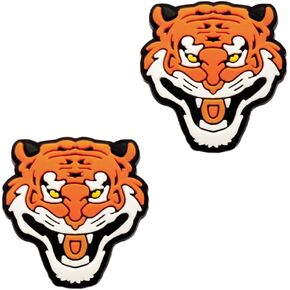 Tiger Shoe Charms - Cute Animal Decoration Charms Gift for Boys Kids Teens and Adults - Set of 2