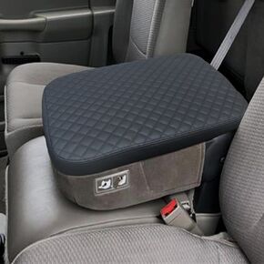 غطاء وحدة التحكم المركزية متوافقة مع 2002-2012 Dodge RAM 1500 2500 3500 CEMP SET CONSOLE ، غطاء واقعي لغطاء الذراعين (أسود)