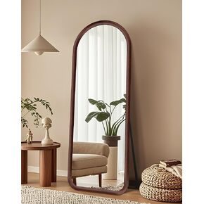 56 "x20" مرآة مقوسة كاملة الطول ، مرآة إطار قليلة الفانيلا ، طابق قائم بذات