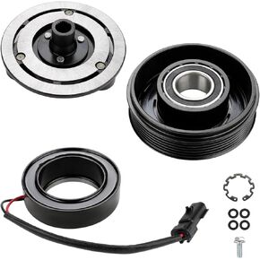 JDMON AC Compressor Clutch Assembly Repair Kits Compatible with 2006-2008 Jeep Liberty 3.7L, 2007-2008 Dodge Nitro 3.7L, Replace 55111400AA