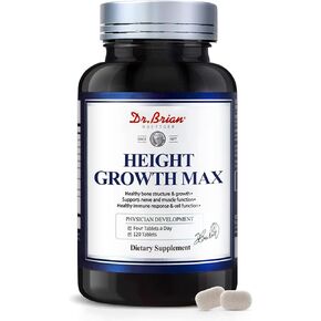 Maximizer نمو الارتفاع - فيتامينات النمو للمراهقين قوة العظام ونموها بشكل طبيعي ، و Kids Vitamins خالية من الكائنات المعدلة وراثيًا ، وتتراوح أعمارهم بين 10+ ، و 120 قرصًا
