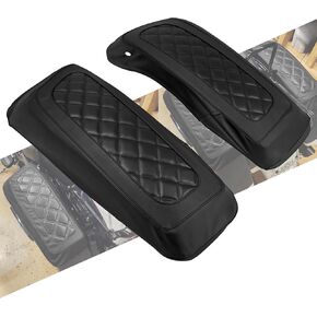 Saddlebag Lid Covers Hard Saddle Bags Lid Bra Covers Fit For Harley Touring Street Glide Road Glide Road King Electra Glide Tri Glide 2014-2024 (Green Stitching) in Saudi Arabia