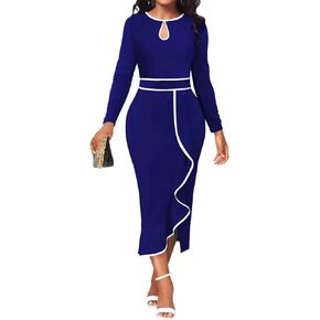 Hugenice Women's Business Work Pencil Dress شبه رسمية حفل زفاف