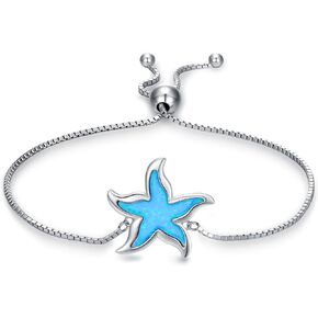 Dorunmo Turtle Starfish Bracelet 925 Sterling Silver Infinity Ankle Bracelets for Women Mother's Day Jewelry for Wife Girlfriend Mom Her