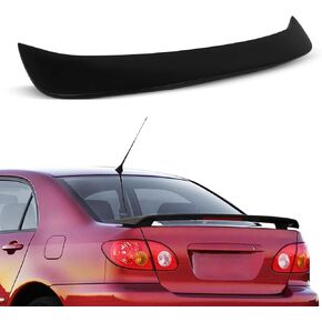 Scitoo ABS SPOILER WIND FITS for 1998-2002 for Toyota Corolla 1PC Matte Black Rent Trunk Spoiler Wing
