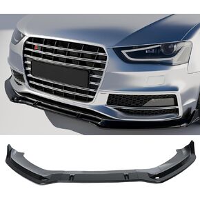 Front Bumper Lip Splitter for Audi S4 B8.5 A4-S-line 2013-2016 + A4 B8 B8.5 2008-2016 Spoiler Body kit Accessories