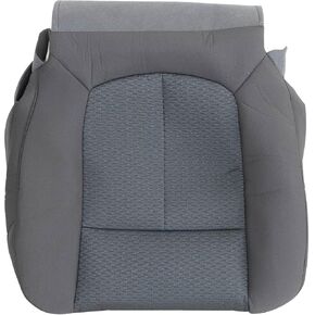 Priprilod Cloth Steel Gray Driver Side Bottom Replacement Seat Cover Compatible with Ford F150 2011 2012 2013 2014