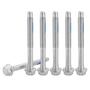 X AutoHaux 11519402 6pcs Cab New Body Body Cushion Bolt ، 10.9 من الصلب الطري الصف ، M12x1.75x120 ، يناسب شيفروليه سيلفرادو 1500 4.3L ، 4.8L ، 5.3L ، 6.0L 2004-2007