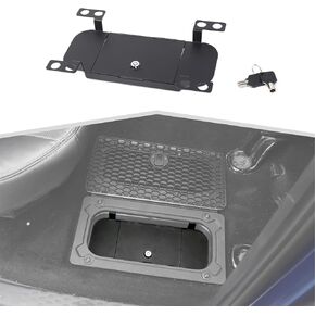 Backseat Floor Locking Storage Box Rear Seat Storage Organizer Tray Fit for Dodge RAM 2009-2018