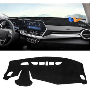 Autorder Dashboard Cover Mat for 2024 2025 Chevrolet Trax Accessories Dash Cover Upgrade Velvet Dash Mat Sunshade Glare UV Rays Protector