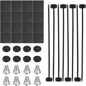 2 PCS Fan Mounting Kit, Auto Plastic Push Through Radiator Tie Strap Installation Kit, Fan Mounting Kit for Electric Cooling Fan & Transmission Cooler, Car Accessories