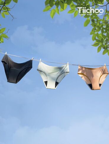 Period Underwear for Women Seamless Leakproof Bikini Regular Absorbency Period Panties 5 Pack in Kuwait