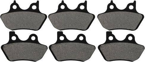 ECCPP Brake Pads Replacement For 2000-2007 Electra Glide Ultra Classic Road King Fatboy Dyna Heritage Softail Night Train, FA400 Front and Rear Carbon Fiber in Saudi Arabia