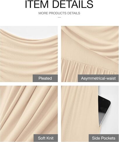 BTFBM Women Casual Dress 2025 Summer Sleeveless Ruched Maxi Dresses Boat Neck High Waist Lightweight Tank Dress Pockets in Saudi Arabia
