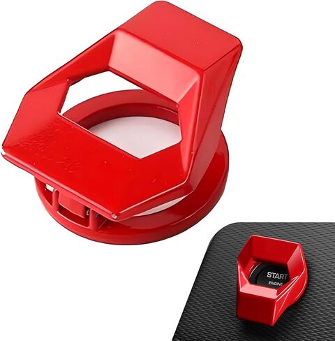 Push Start Button Cover, Zinc Alloy Car Engine Start Stop Button Cover Protector, Motorcycle Ignition Key Switch Cover, DIY Car Interior Decor, Universal for SUV Sedan Motorcycle(Carbon Fiber) in Saudi Arabia