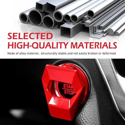 Push Start Button Cover, Zinc Alloy Car Engine Start Stop Button Cover Protector, Motorcycle Ignition Key Switch Cover, DIY Car Interior Decor, Universal for SUV Sedan Motorcycle(Carbon Fiber) in Saudi Arabia