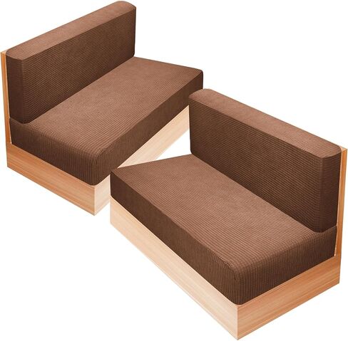 RV Dinette Cushion Covers, Camper Cushion Slipcover Stretch Sofa Chair Cover for RV Camper Car Bench 2 Backrest Covers & 2 Bench Covers (Camel) in Kuwait
