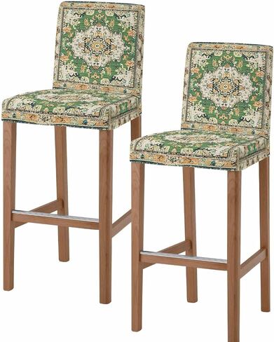 Sage Green Bar Broom أغطية مع ظهورهم مجردة Artractlor Art Stretch Bar Bar Bar Cover Cover Cover Cover Closts Counter Counter Counter Croof High Coves for Pub Dining Room من 2 in Kuwait