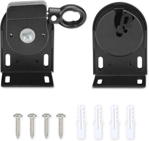 Shade Replacement Parts,Cordless Crank Kit,Roller Shade Mounting Brackets,for Coolaroo Exterior Sun Shades, Outdoor Blinds(Brown,1 Pair) in Kuwait