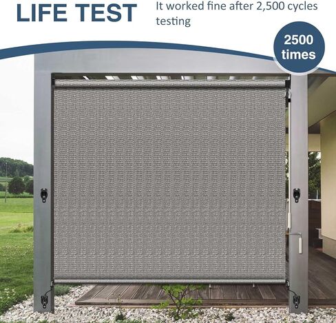 Shade Replacement Parts,Cordless Crank Kit,Roller Shade Mounting Brackets,for Coolaroo Exterior Sun Shades, Outdoor Blinds(Brown,1 Pair) in Kuwait