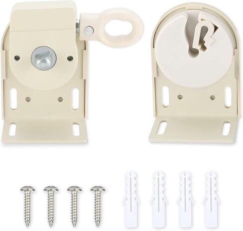 Shade Replacement Parts,Cordless Crank Kit,Roller Shade Mounting Brackets,for Coolaroo Exterior Sun Shades, Outdoor Blinds(Brown,1 Pair) in Kuwait