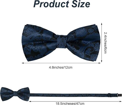 Bow Tie for Men Pre Tied Bowtie Classic Fashion Bow Tie Adjustable Neck Bowtie for Men Wedding Party in Saudi Arabia