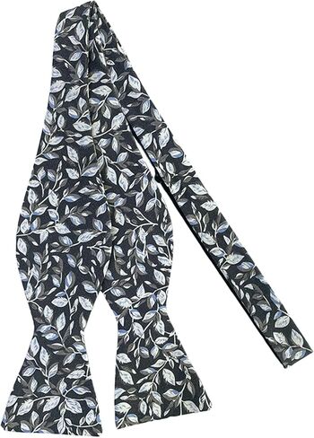 Jacob Alexander Men's Garden Vines Floral Pattern Traditional Freestyle Self-Tie Bow Tie in Saudi Arabia
