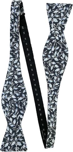 Jacob Alexander Men's Garden Vines Floral Pattern Traditional Freestyle Self-Tie Bow Tie in Saudi Arabia